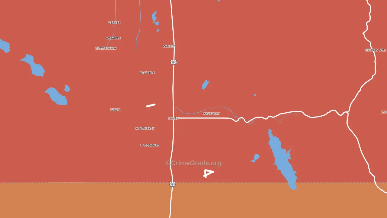 Likely, CA Map of Theft Rates