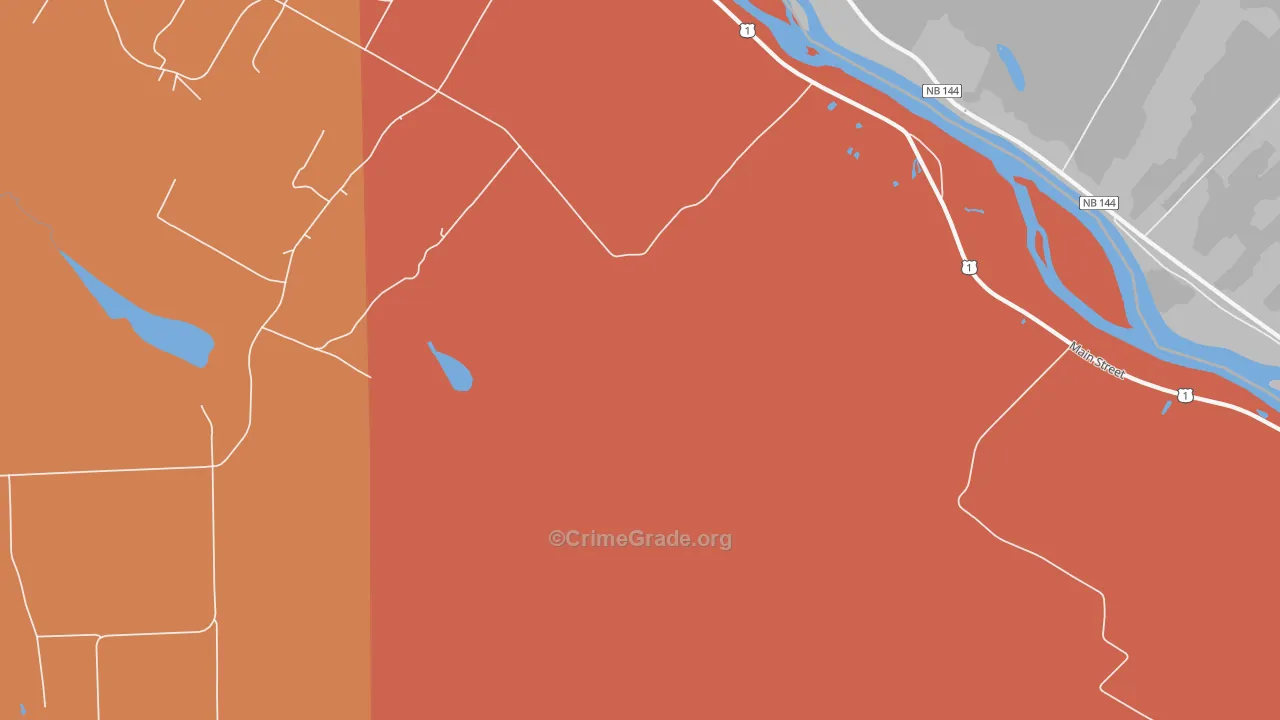Lille, ME Map of Theft Rates