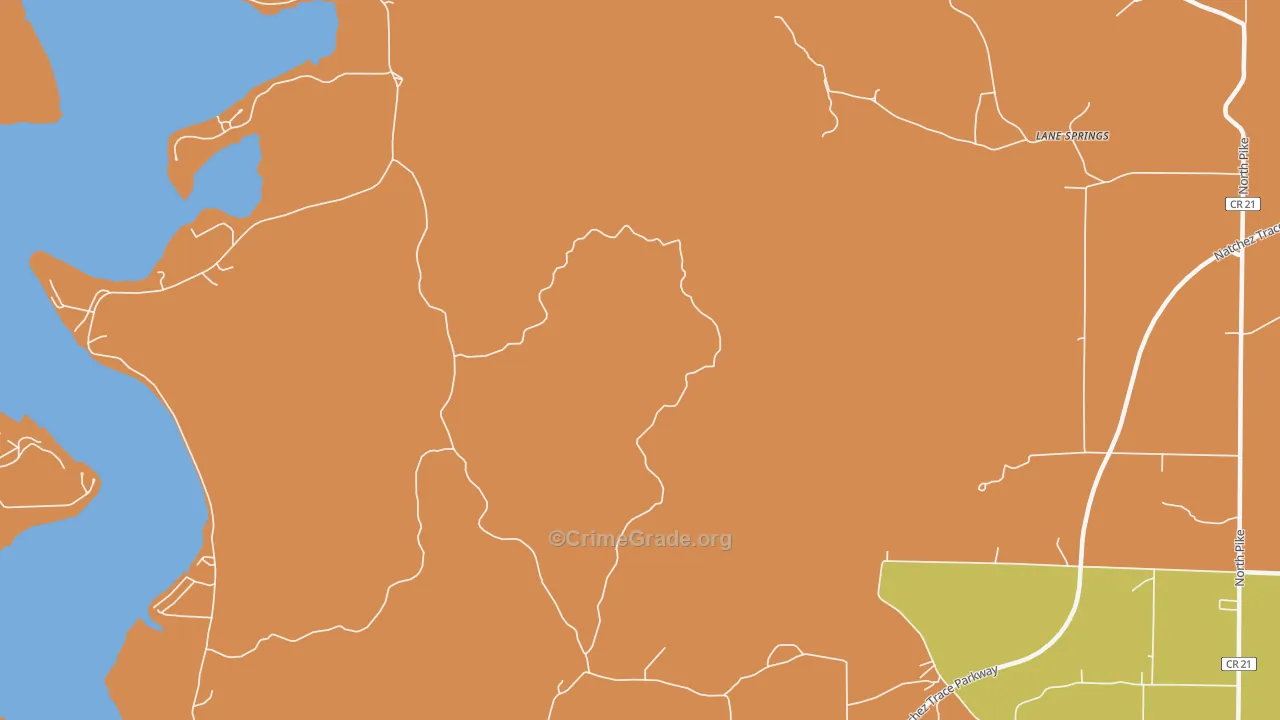Lime Kiln, AL Map of Theft Rates