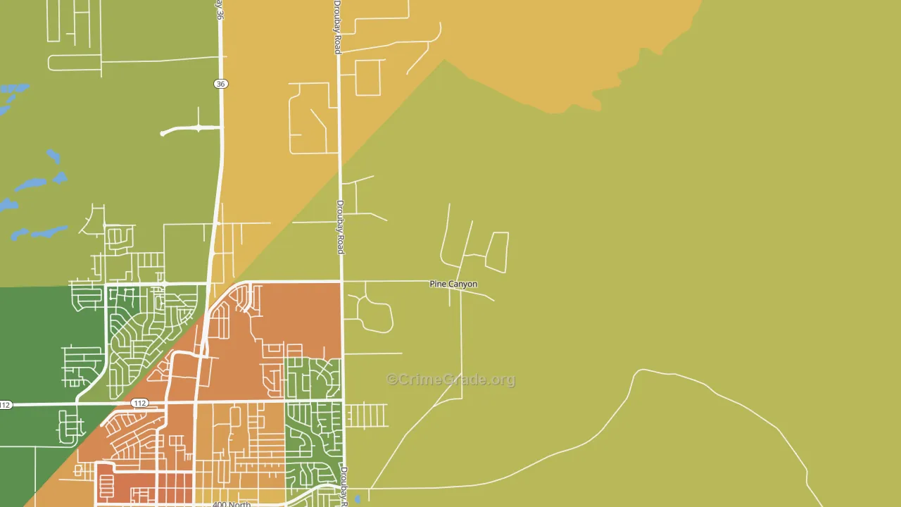 Lincoln, UT Map of Theft Rates