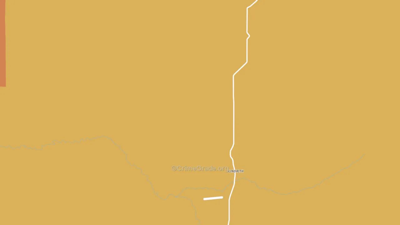 Lindrith, NM Map of Theft Rates