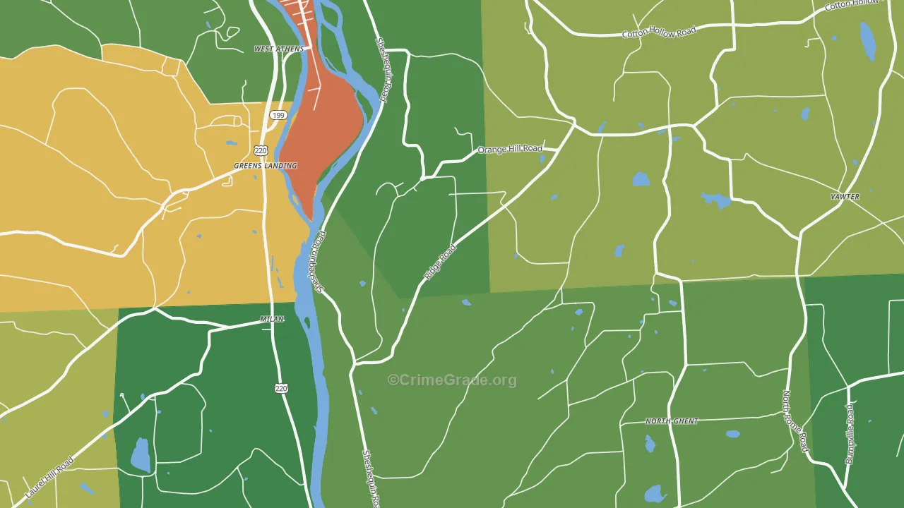 Litchfield, PA Map of Theft Rates