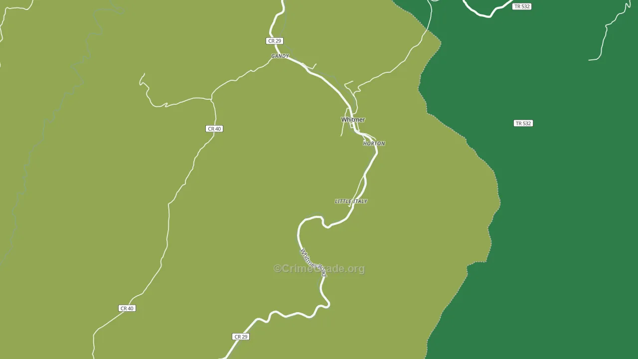 Little Italy, WV Map of Theft Rates