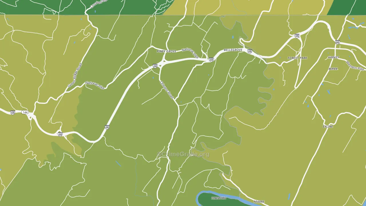 Little Orleans, MD Map of Theft Rates