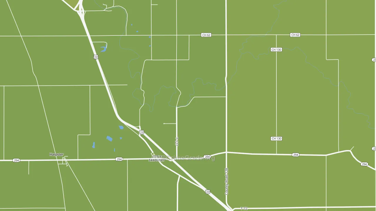 Little Sandusky, OH Map of Theft Rates