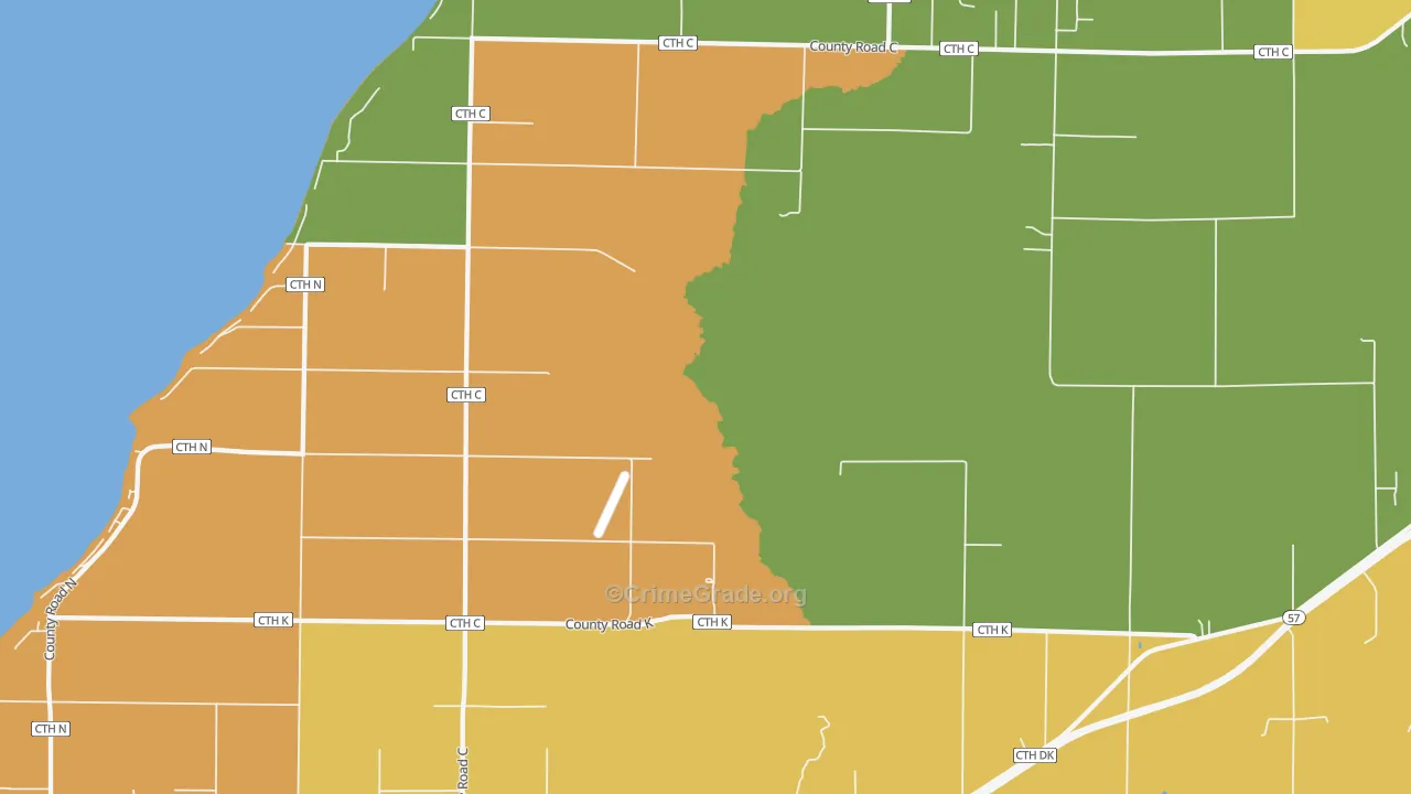 Little Sturgeon, WI Map of Theft Rates
