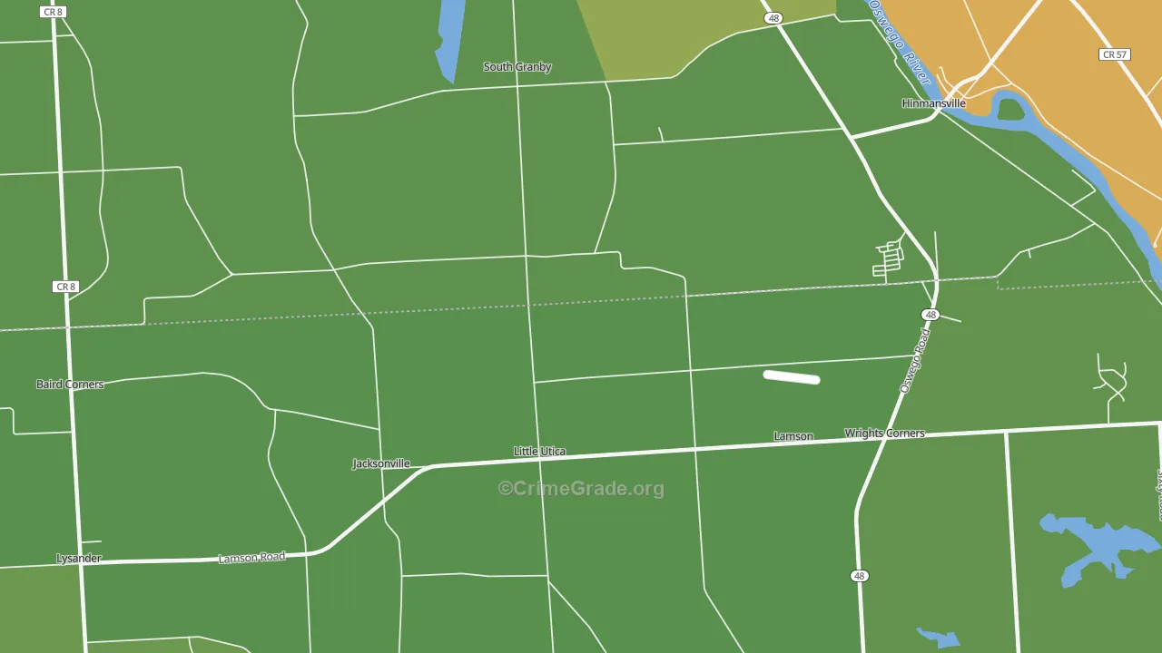 Little Utica, NY Map of Theft Rates