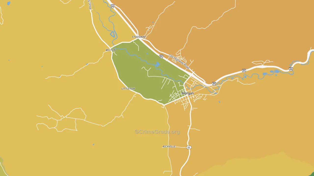 Littleton, UT Map of Theft Rates