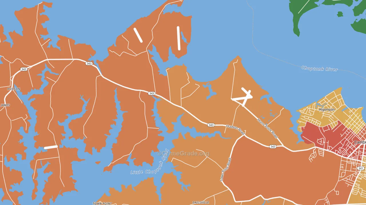 Lloyds, MD Map of Theft Rates