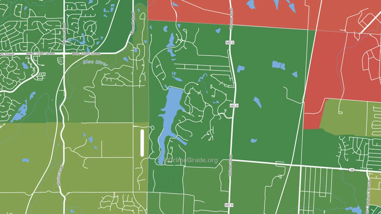 Loch Lloyd, MO Map of Theft Rates