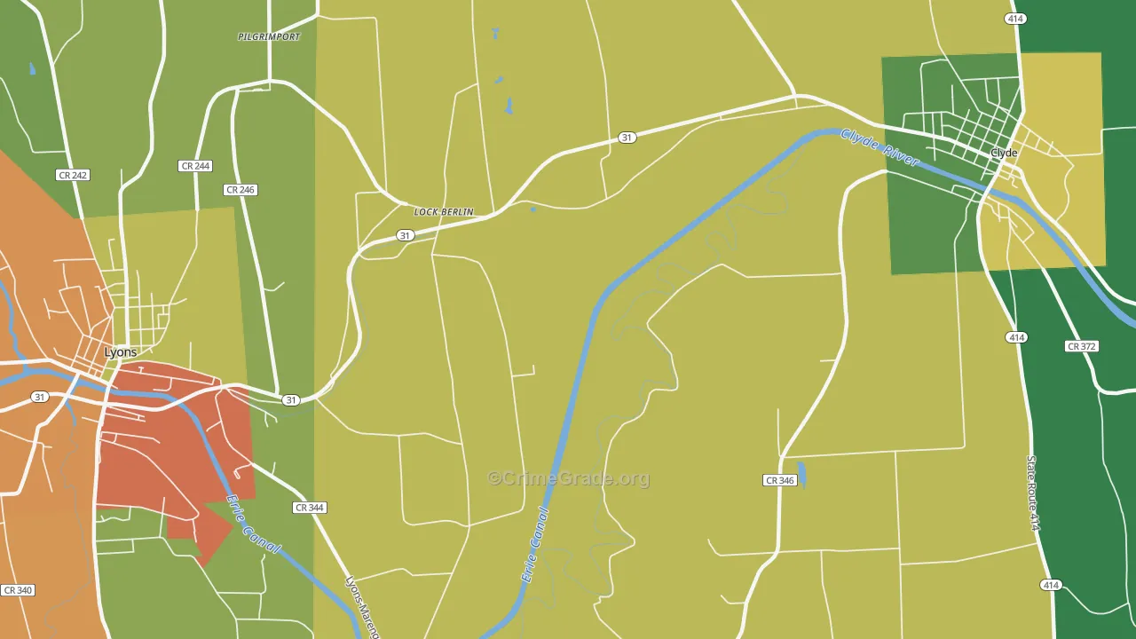 Lock Berlin, NY Map of Theft Rates