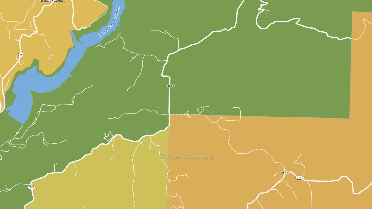Locke, AR Map of Theft Rates