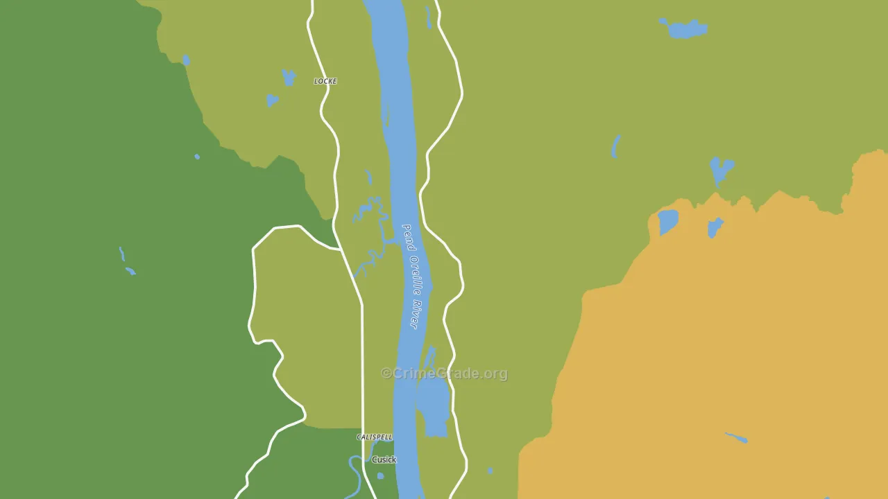 Locke, WA Map of Theft Rates