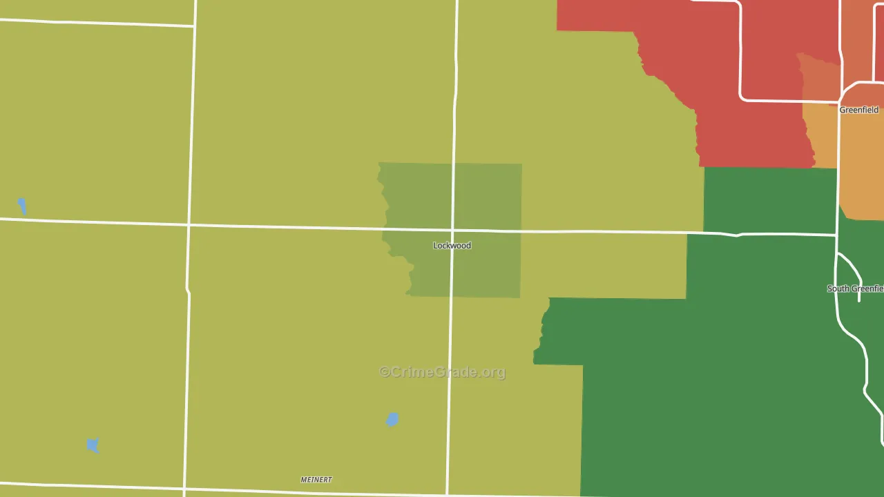 Lockwood, MO Map of Theft Rates