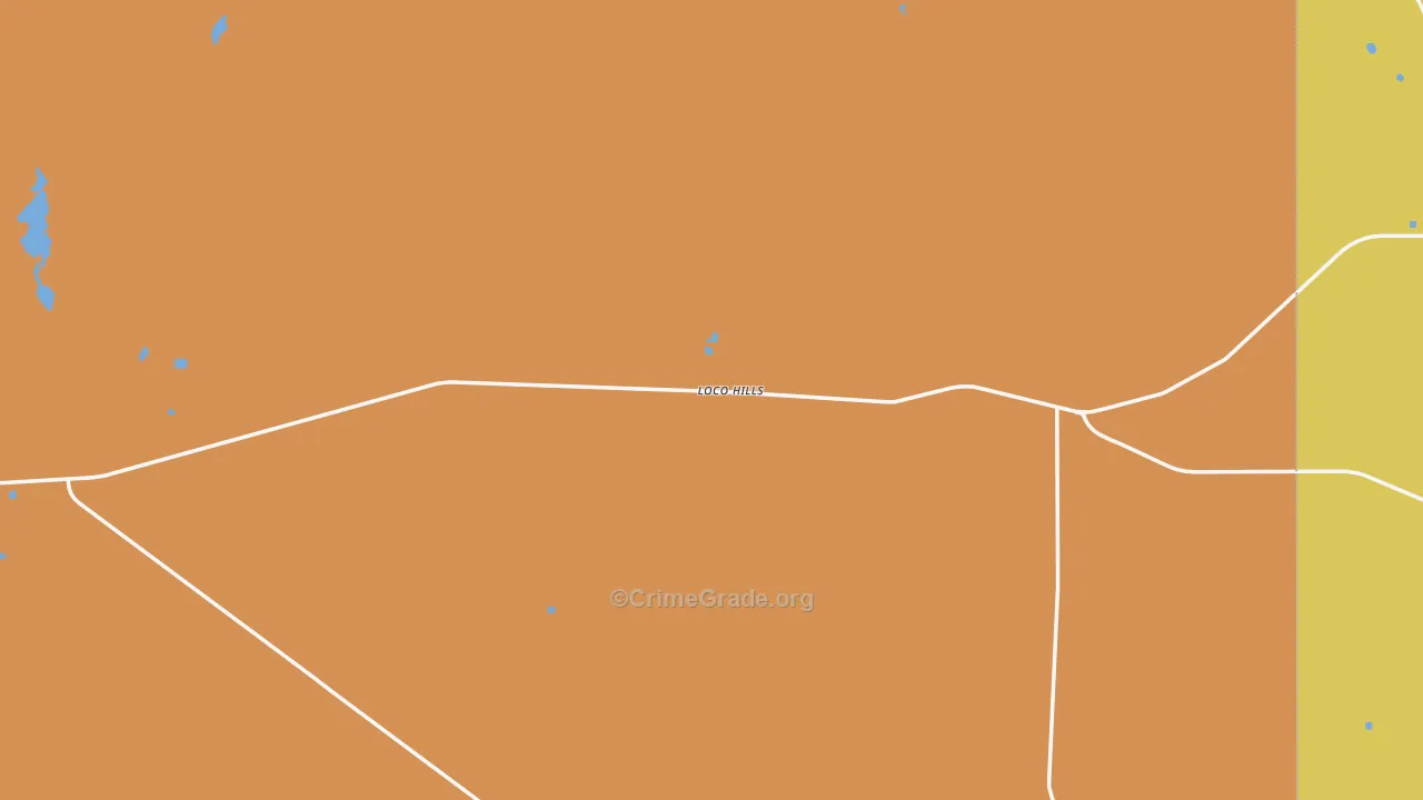 Loco Hills, NM Map of Theft Rates