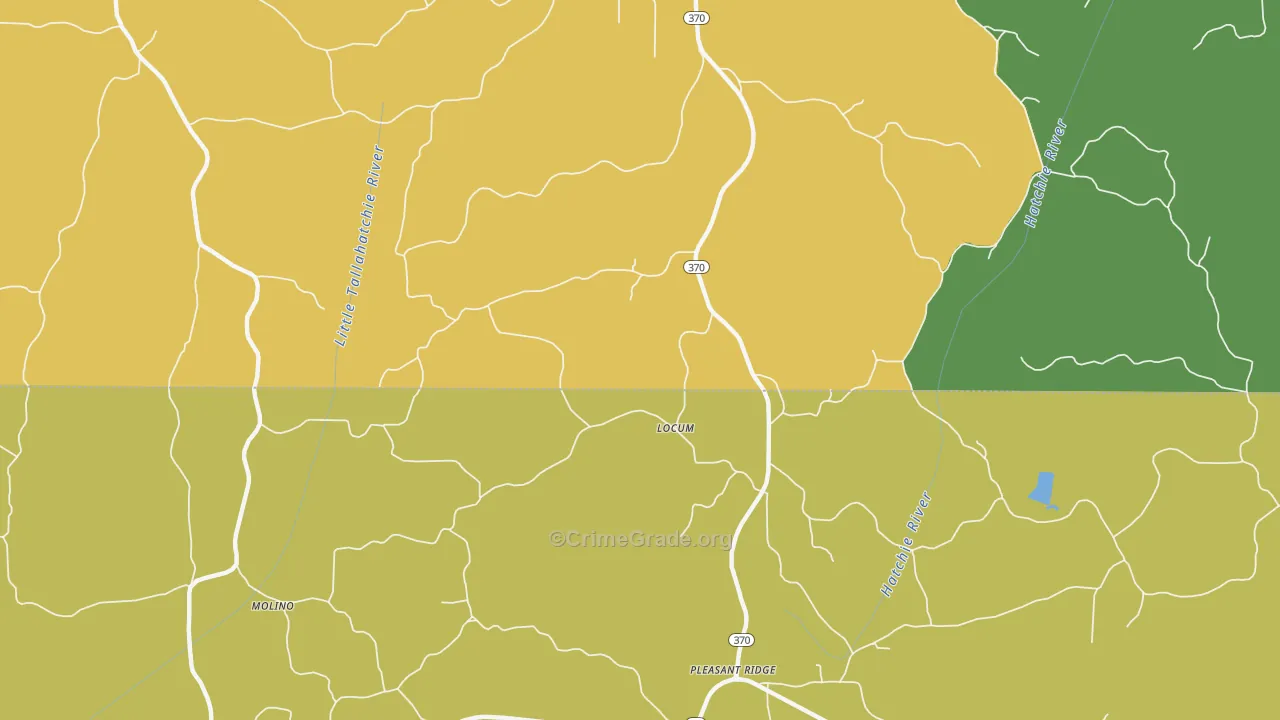 Locum, MS Map of Theft Rates