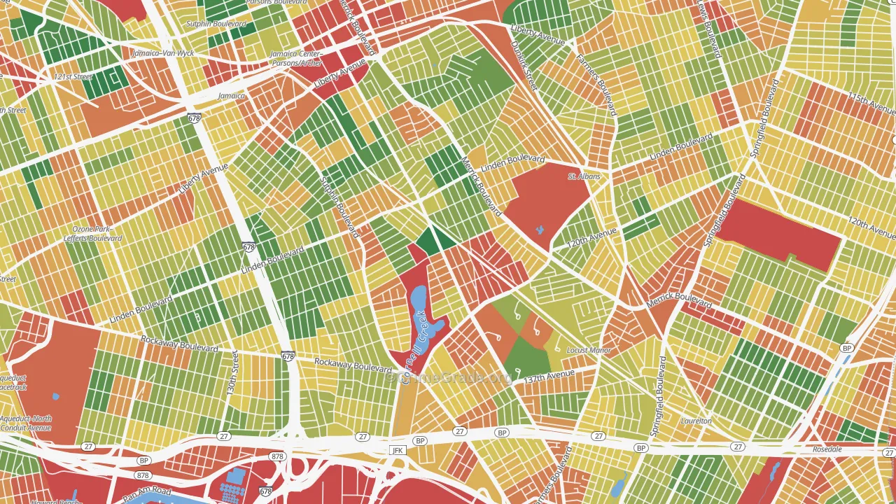 Locust Manor, Queens, NY Map of Theft Rates