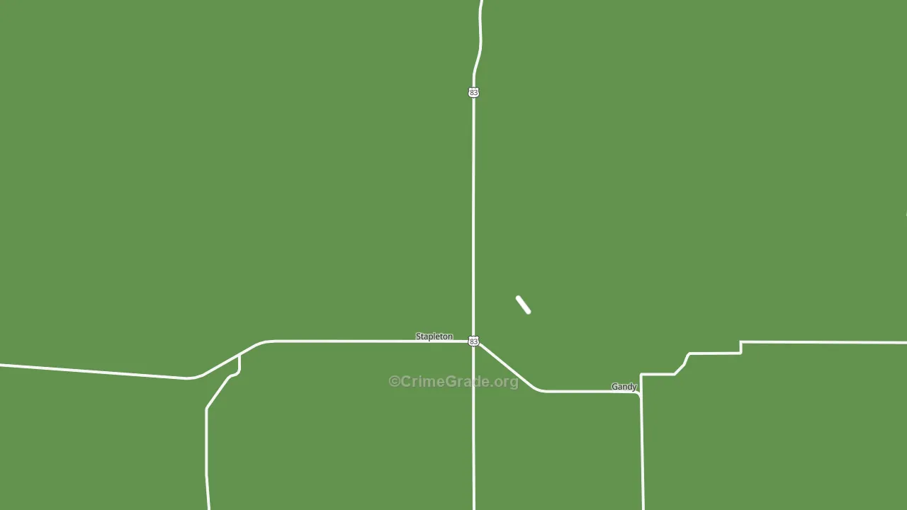 Logan County, NE Map of Theft Rates
