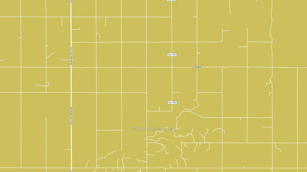 Logan, OK Map of Theft Rates