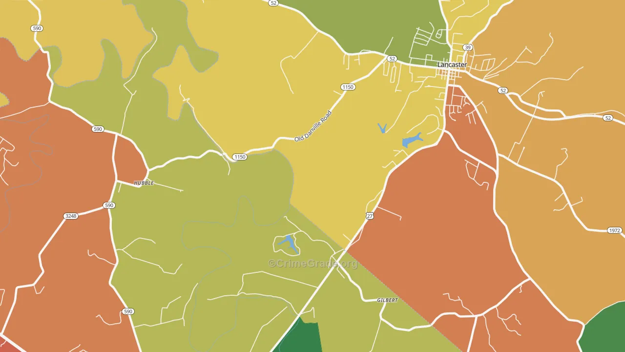 Logantown, KY Map of Theft Rates
