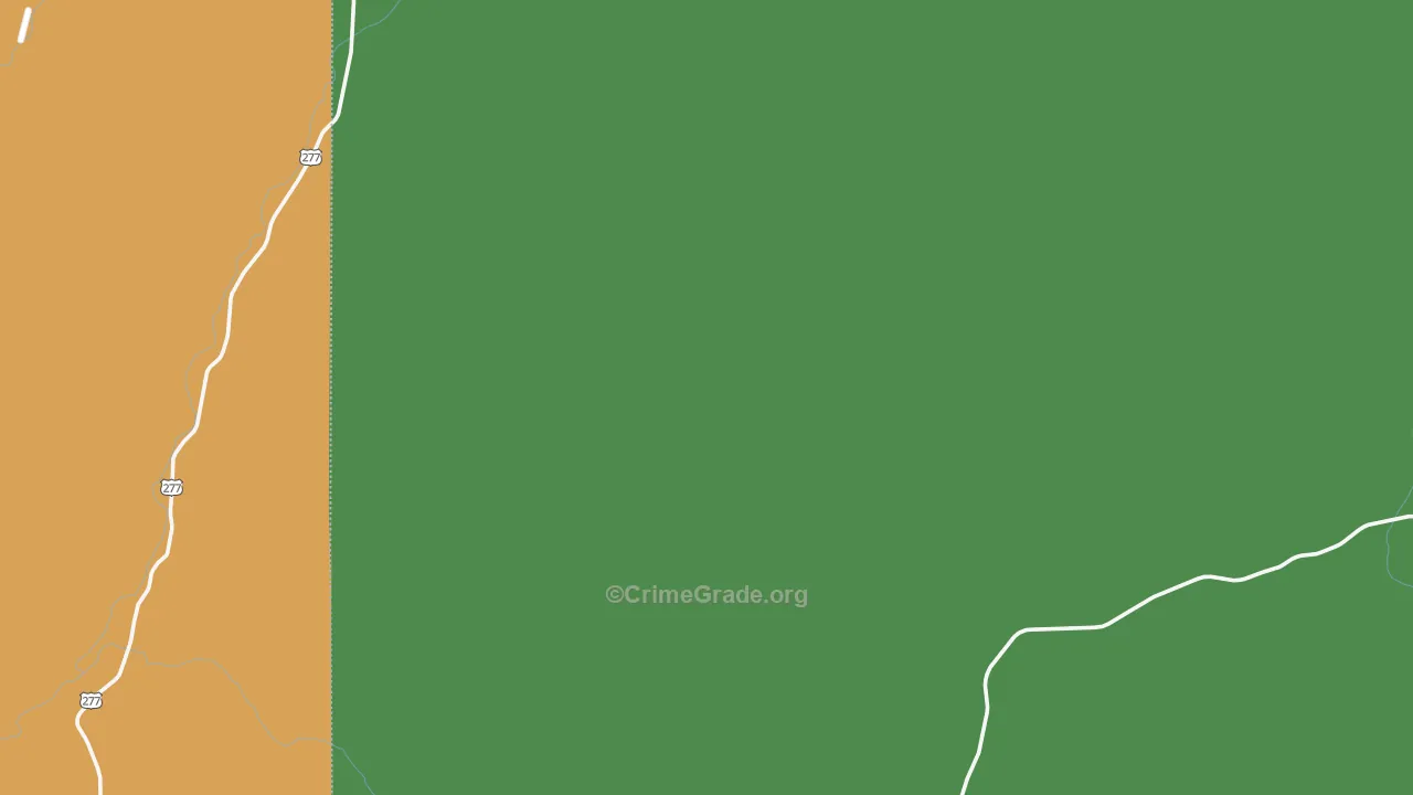 Loma Alta, TX Map of Theft Rates