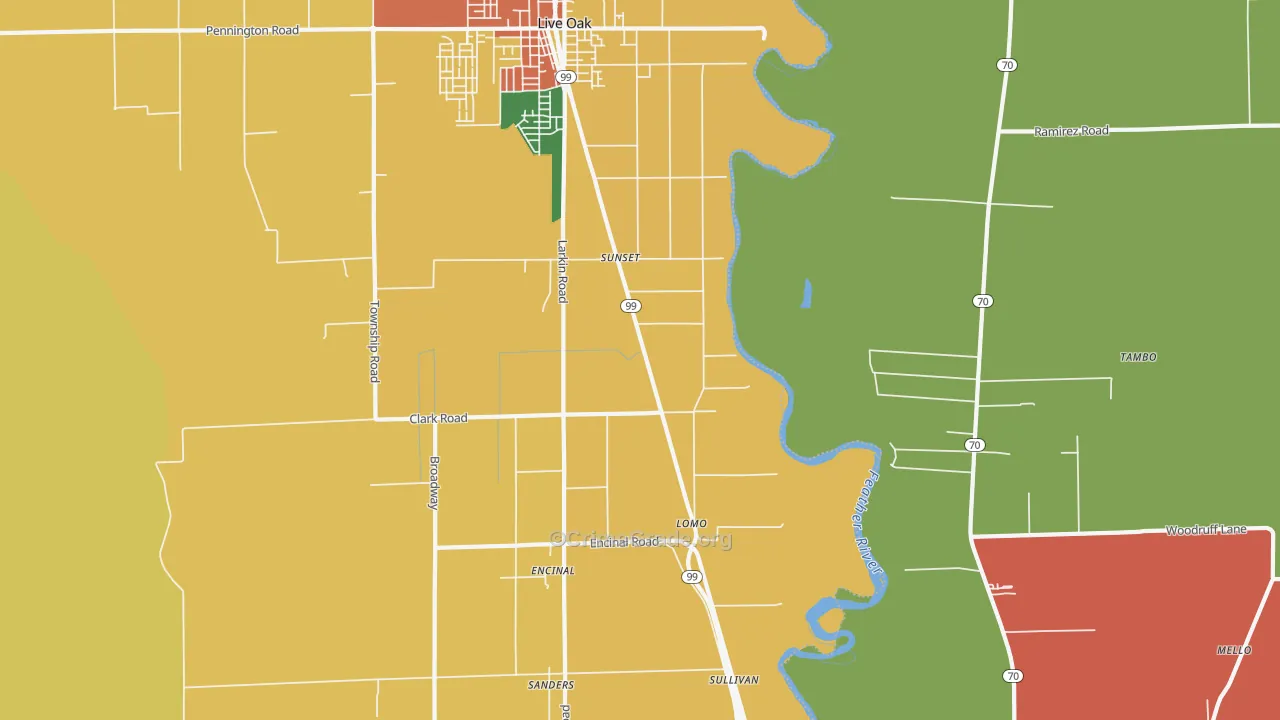 Lomo, CA Map of Theft Rates