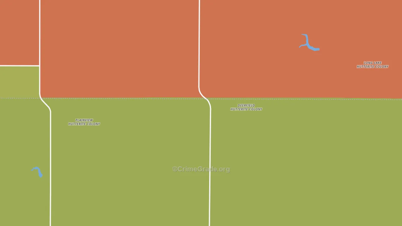 Long Lake Colony, SD Map of Theft Rates