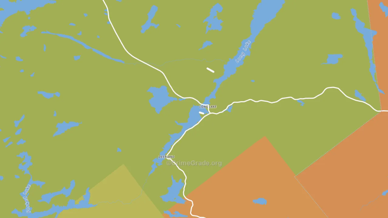 Long Lake, NY Map of Theft Rates