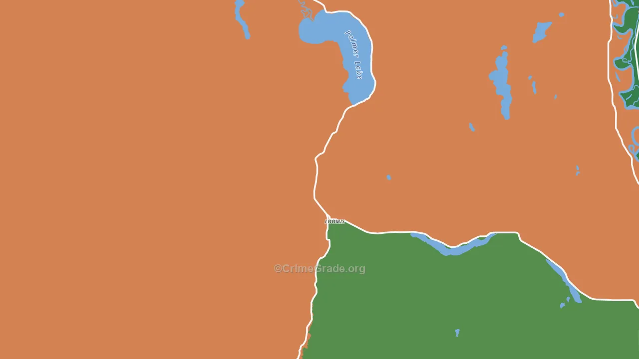 Loomis, WA Map of Theft Rates