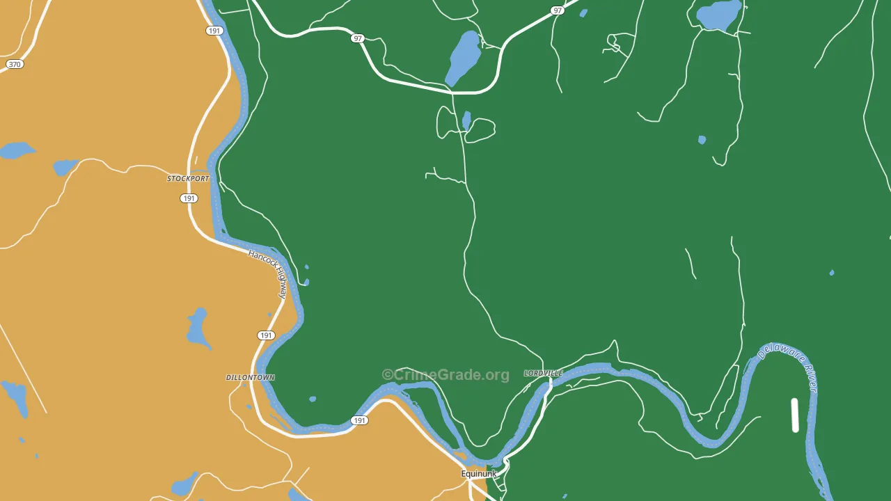 Lordville, NY Map of Theft Rates