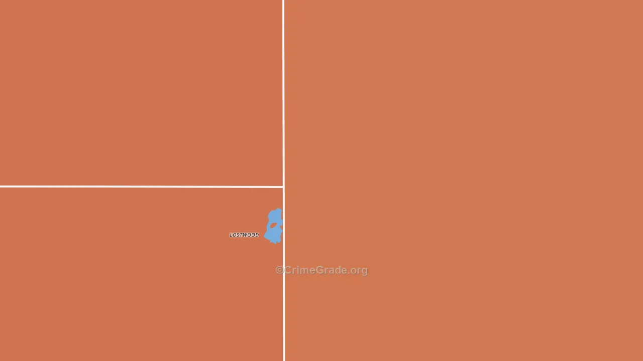 Lostwood, ND Map of Theft Rates