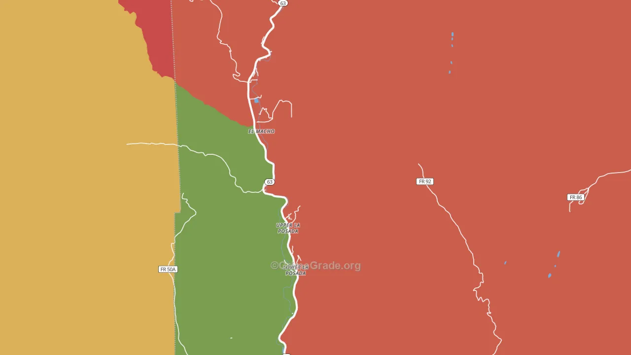 Lower La Posada, NM Map of Theft Rates