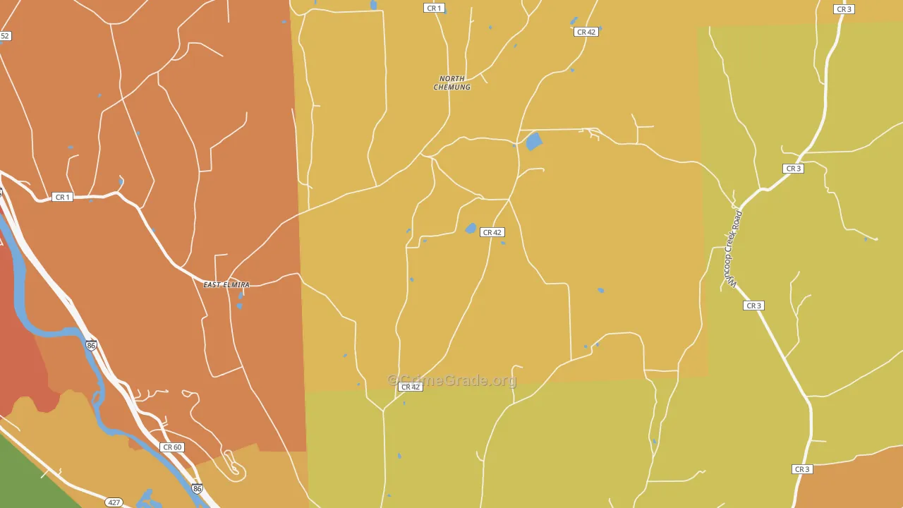 Lowman, NY Map of Theft Rates