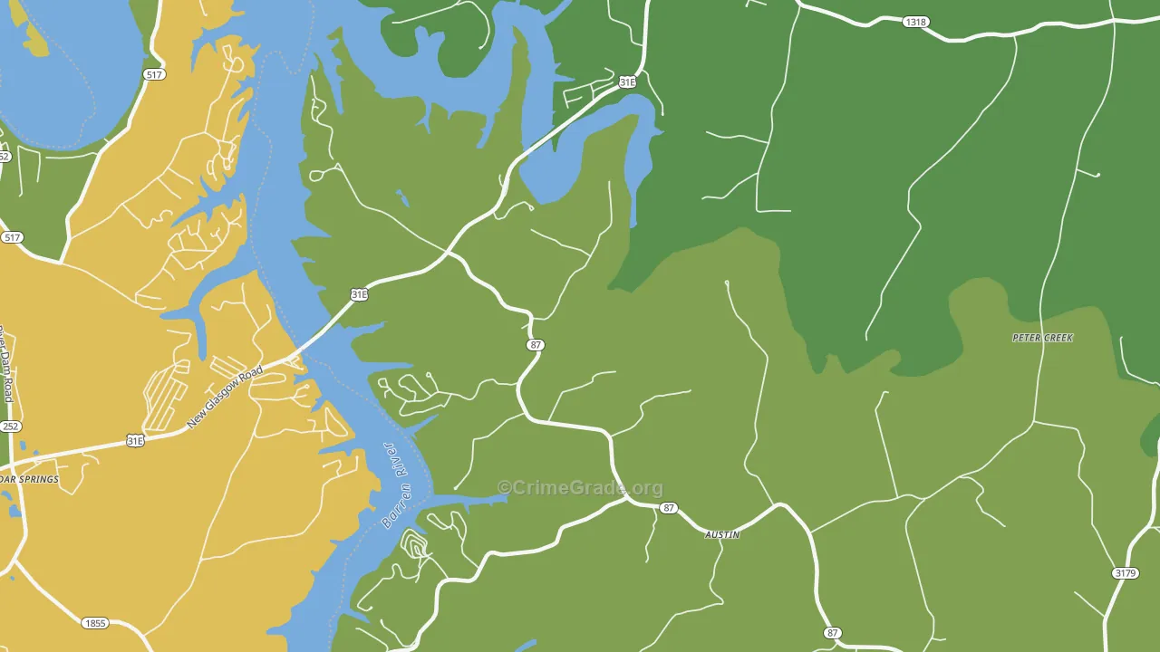 Lucas, KY Map of Theft Rates