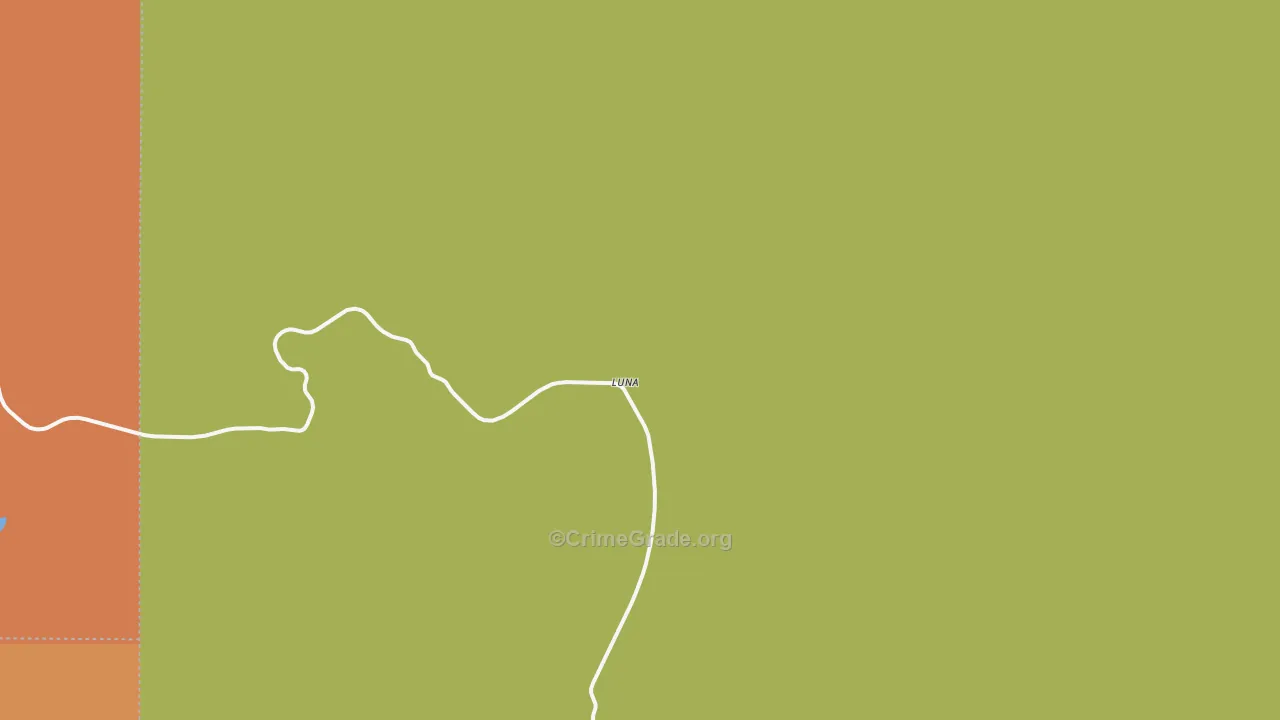 Luna, NM Map of Theft Rates