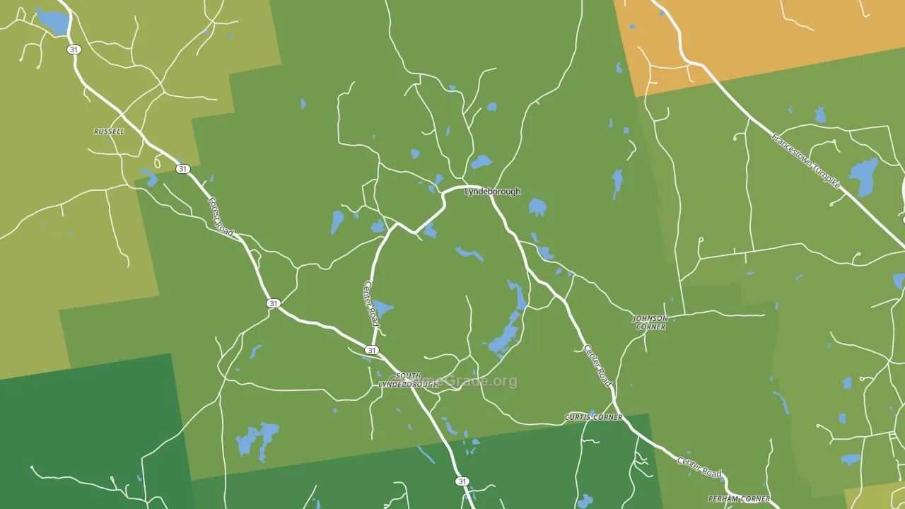 Lyndeborough, NH Map of Theft Rates