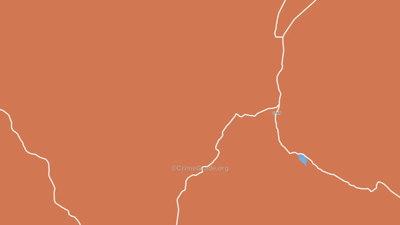 Lynn, UT Map of Theft Rates