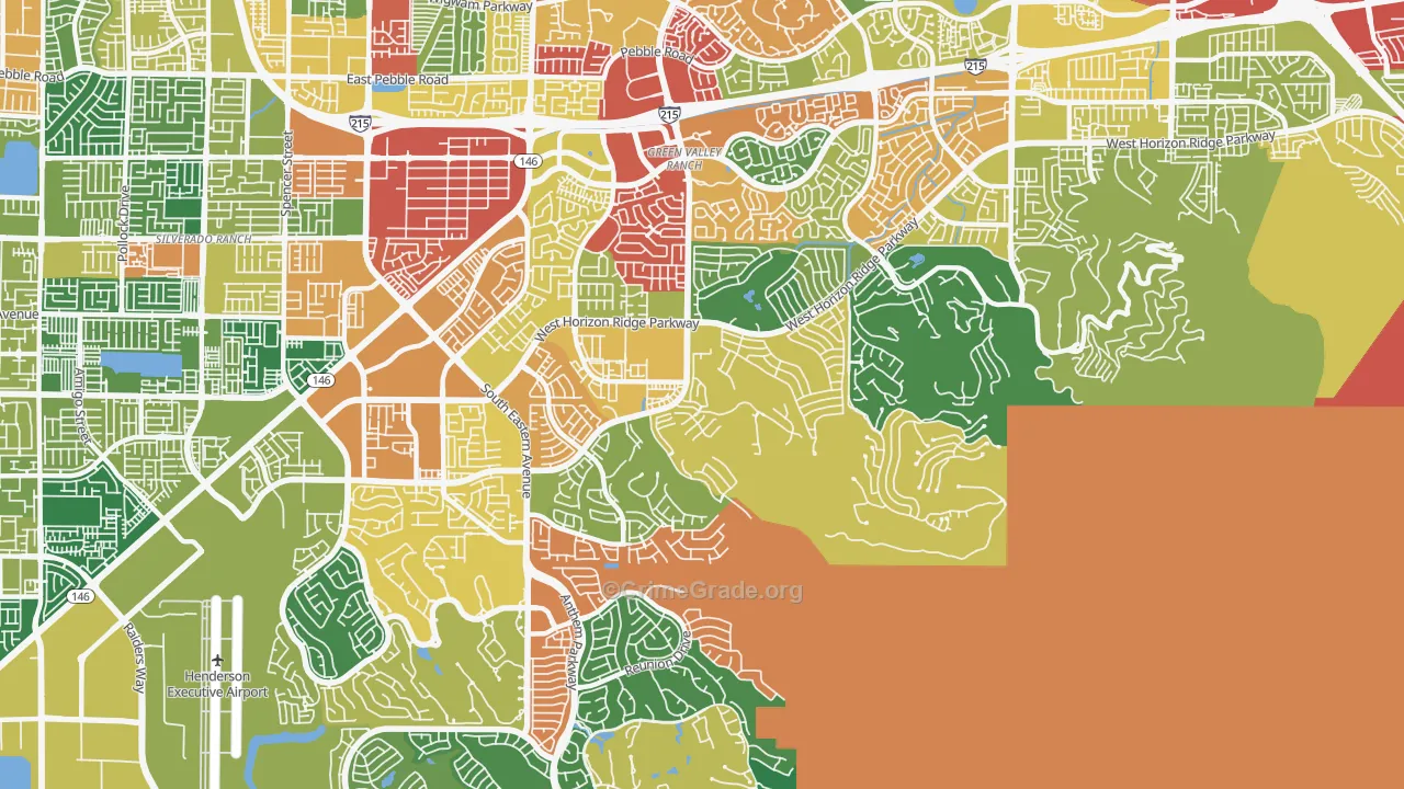 Macdonald Ranch, Henderson, NV Map of Theft Rates