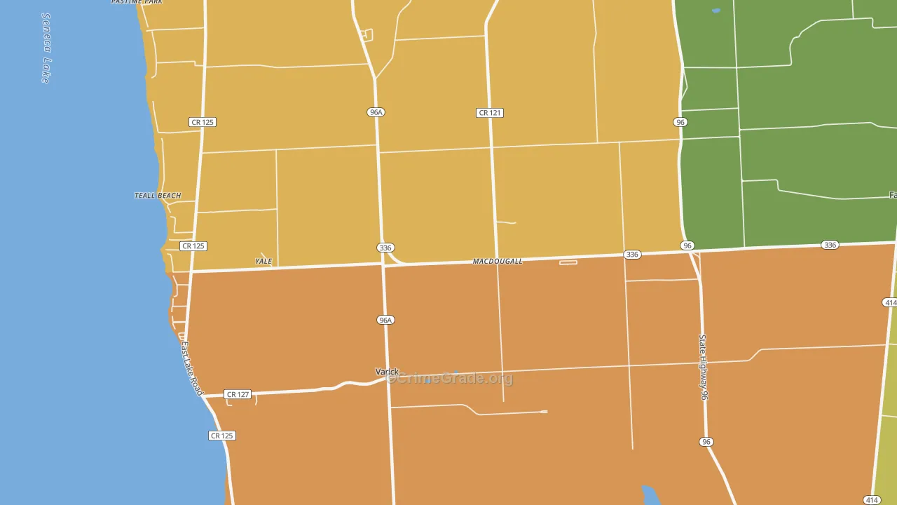 MacDougall, NY Map of Theft Rates