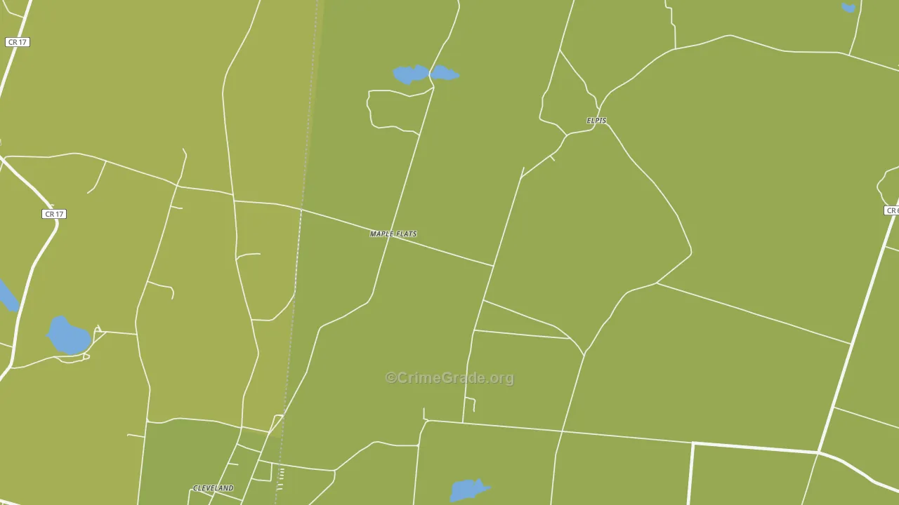 Madison Center, NY Map of Theft Rates