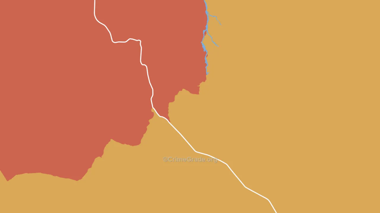 Magdalena, NM Map of Theft Rates