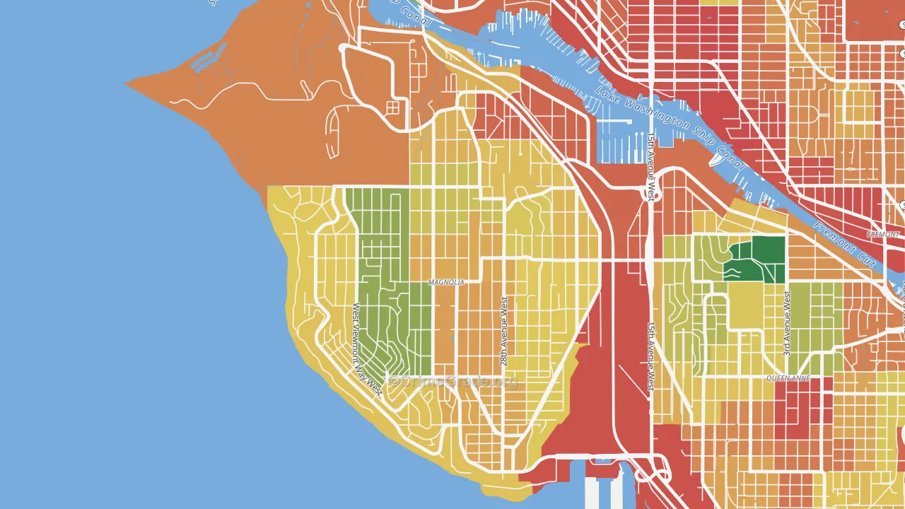 Magnolia, Seattle, WA Map of Theft Rates