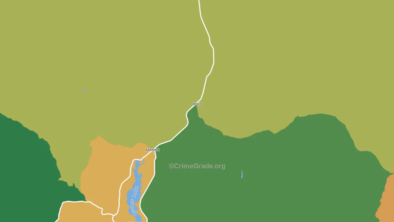 Malo, WA Map of Theft Rates