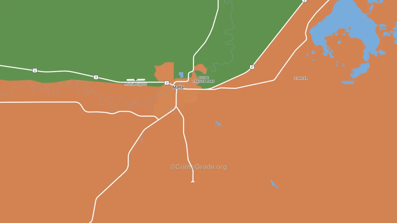 Malta, MT Map of Theft Rates
