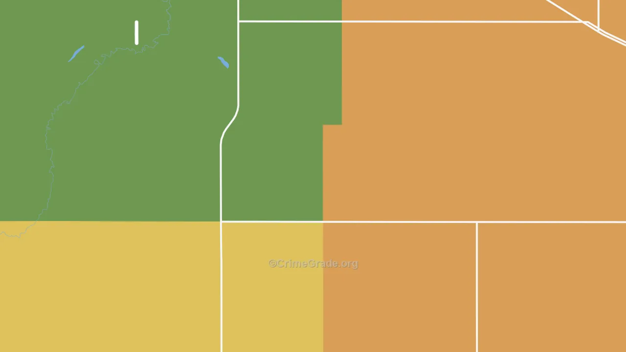 Manfred, ND Map of Theft Rates