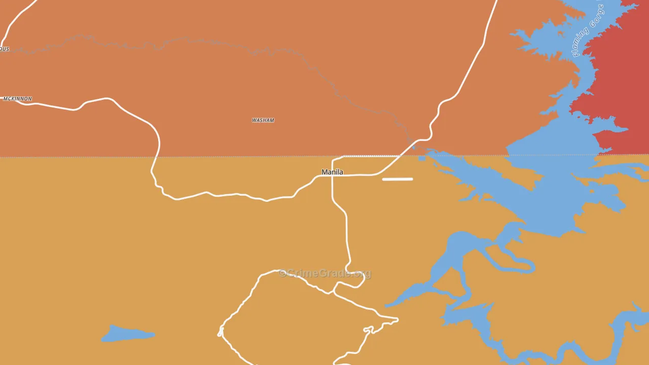 Manila, UT Map of Theft Rates