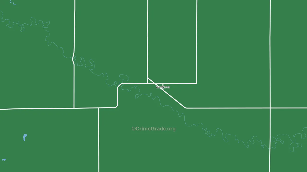 Mantador, ND Map of Theft Rates