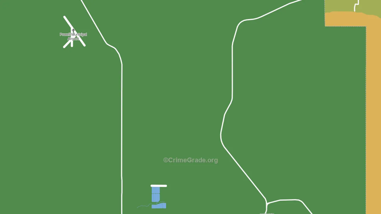 Mantua, WY Map of Theft Rates