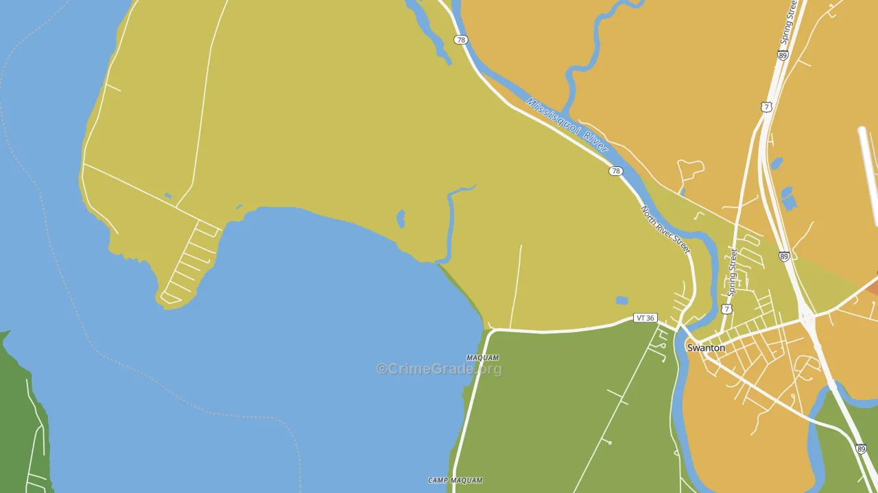Maquam, VT Map of Theft Rates