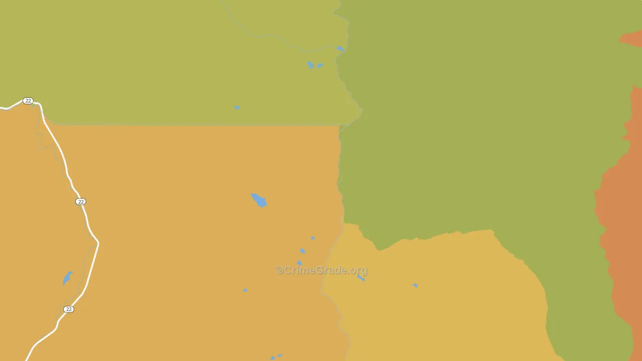 Marion Forks, OR Map of Theft Rates